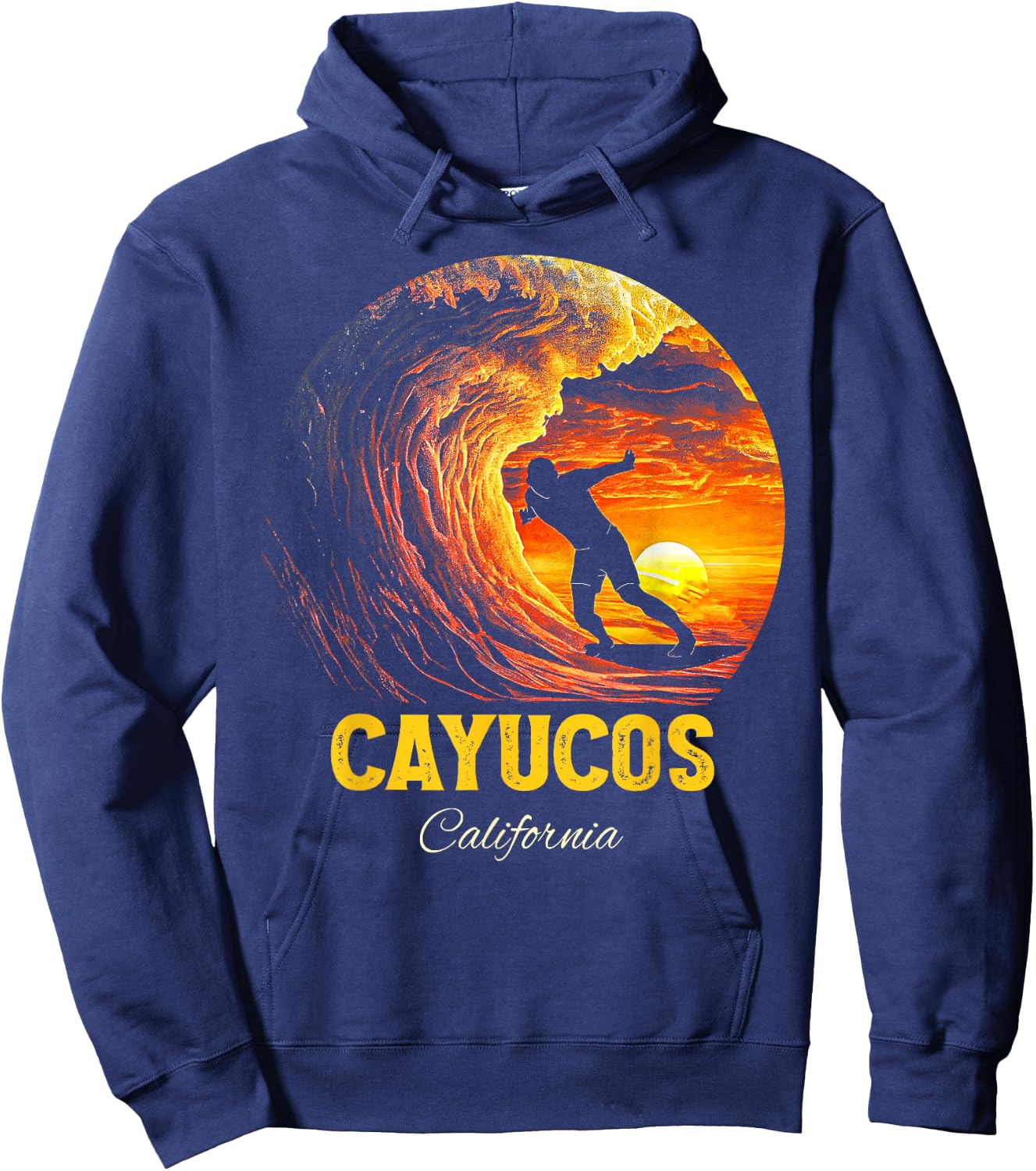 Cayucos California Hoodie - Hoodie | Navy