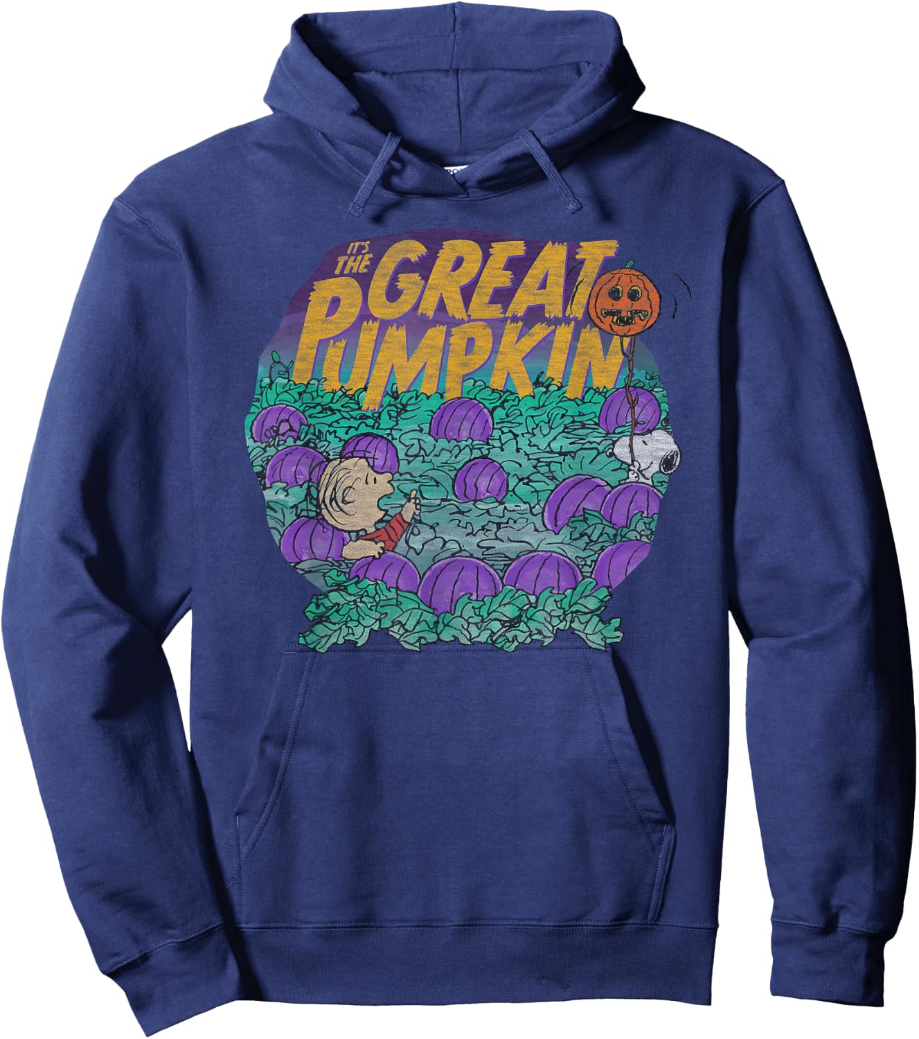 Peanuts Halloween Linus Snoopy Great Pumpkin Hoodie - Hoodie | Navy
