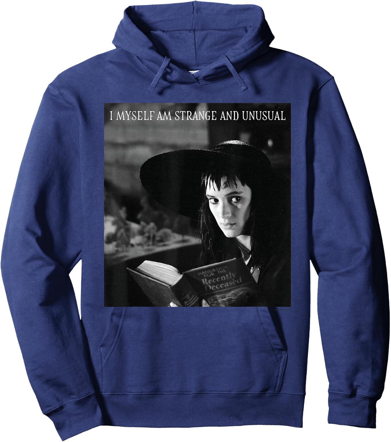 Beetlejuice - Lydia I Myself Am Strange and Unusual Hoodie - Hoodie | Navy