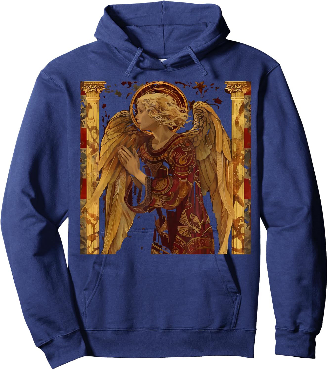 Archangel Gabriel Catholic Christianity Guardian Angel Hoodie - Hoodie | Navy