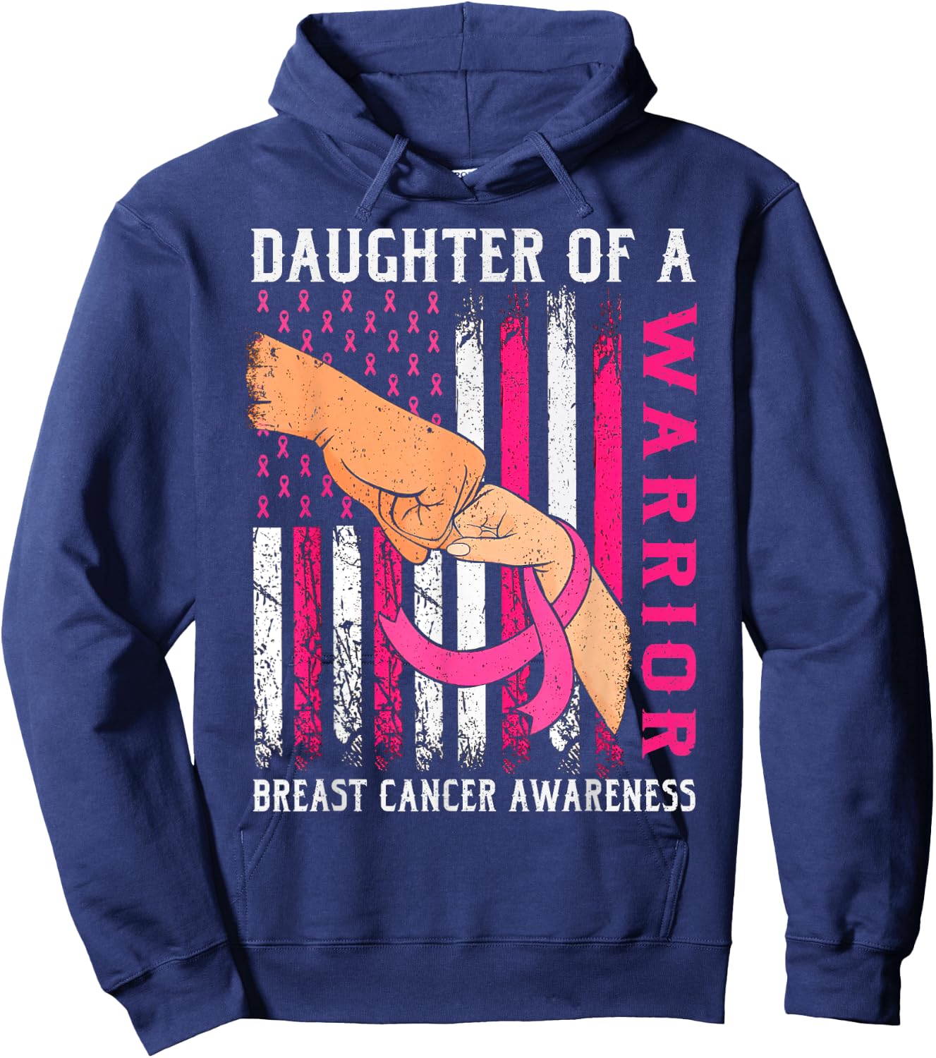 Check Your Boobs Mine Tried To Kill Me - Halloween Pink Hoodie - Hoodie | Navy