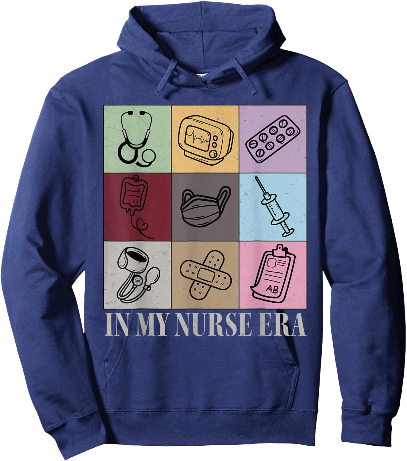 In My Nurse Era Shirt Women Girl Nursing School Nurse Hoodie - Hoodie | Navy