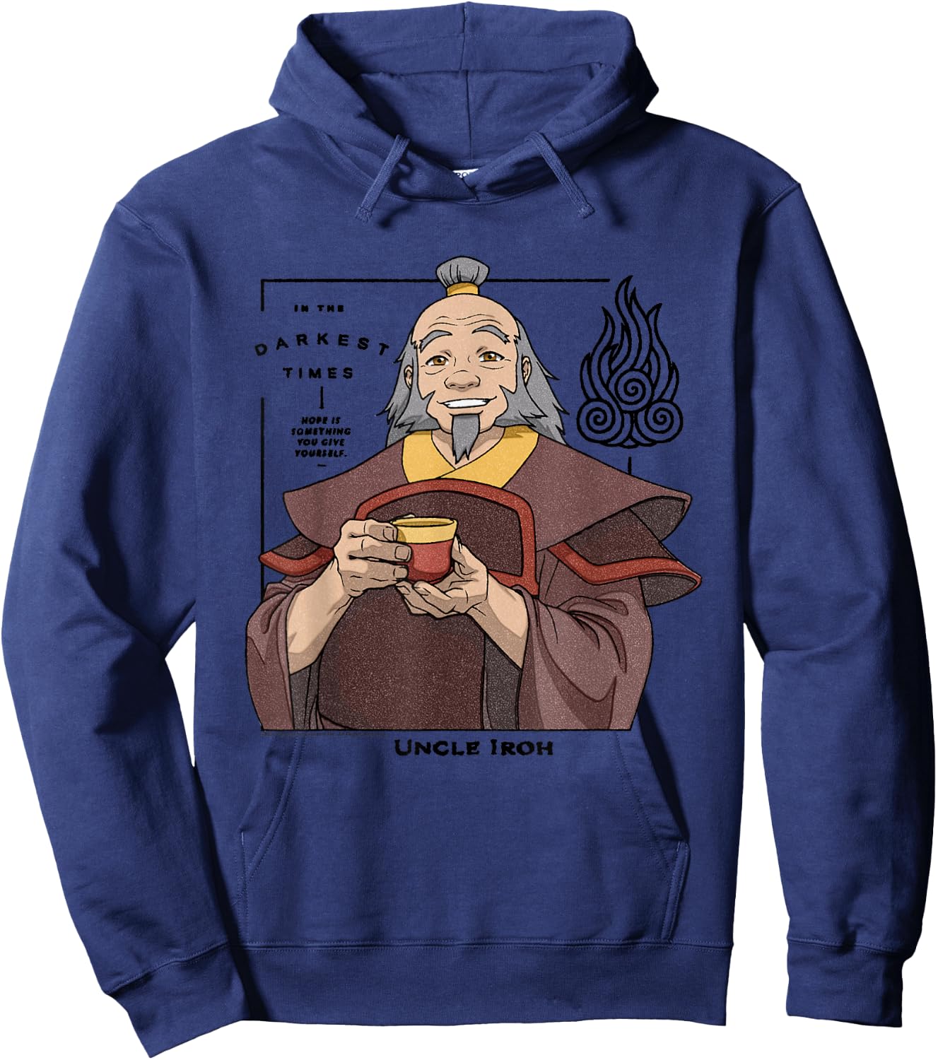 Avatar The Last Airbender Uncle Iroh Firebending Master Hoodie - Hoodie | Navy