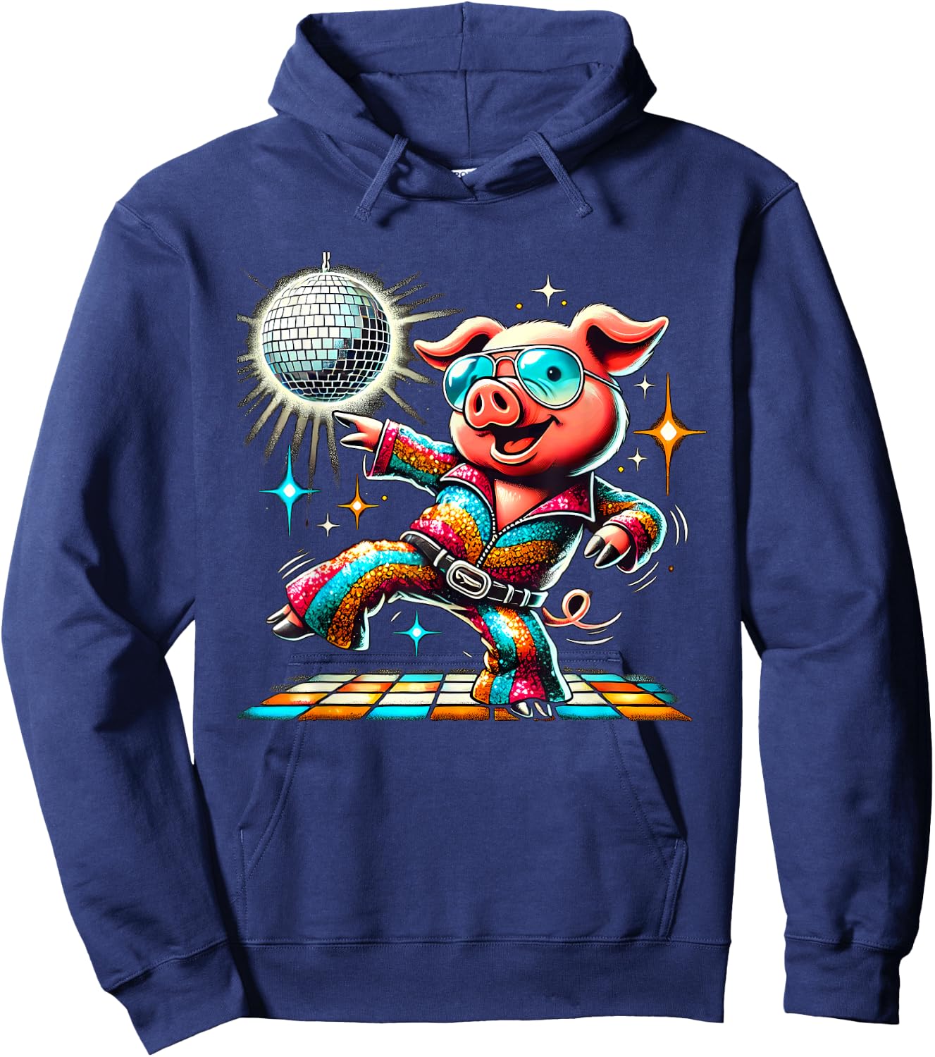 Aesthetic Pig Disco Hoodie - Hoodie | Navy