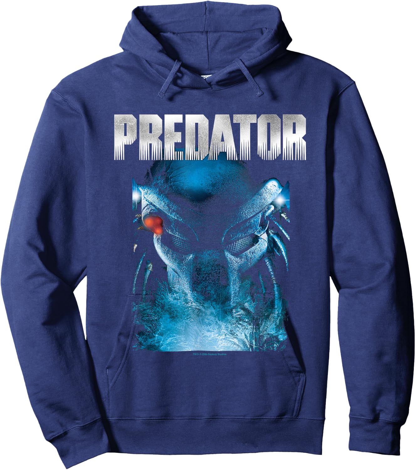 Aliens Iconic Epic Predator Big Face Chest Big Poster Hoodie - Hoodie | Navy