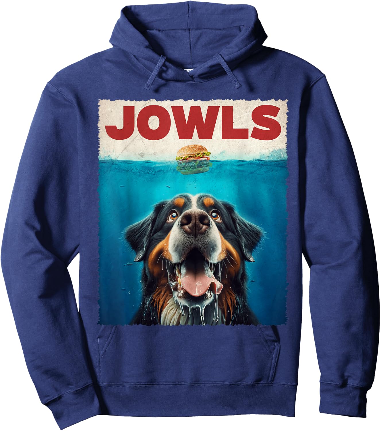Bernese Mountain Dog Jowls Classic Adorable Animal Outfits Women Girls Kids Hoodie - Hoodie | Navy