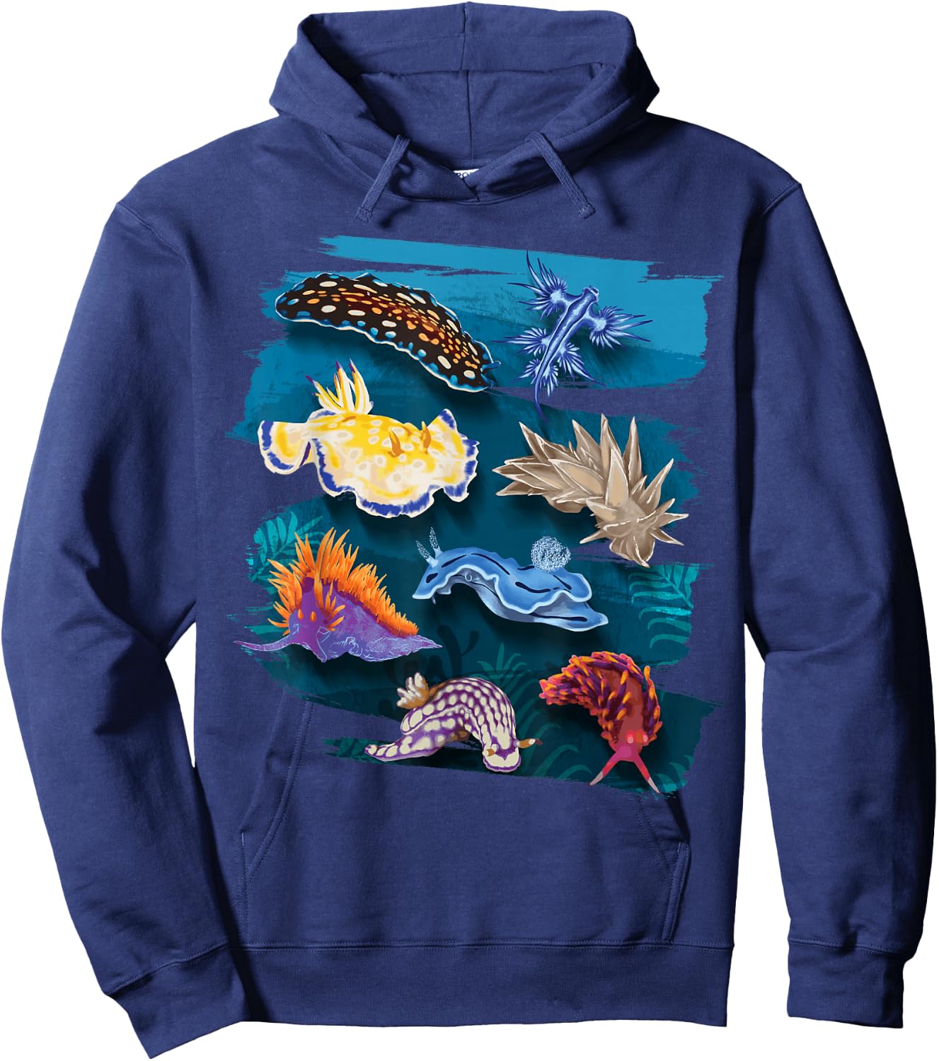Nudibranch Oceanography Sea Slug Biologist Aquarists Hoodie - Hoodie | Navy