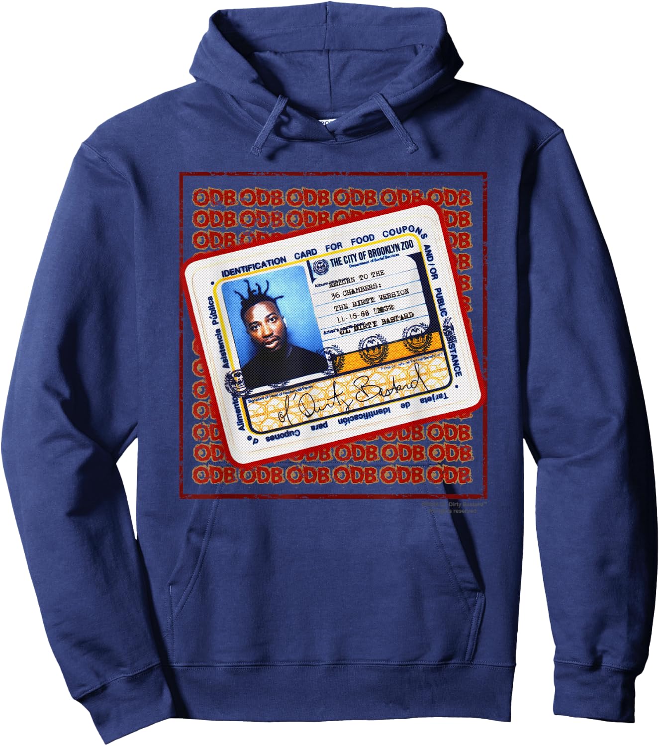 ODB Ol Dirty Ba--ard ID Return Chambers Brooklyn Zoo Mix Hoodie - Hoodie | Navy