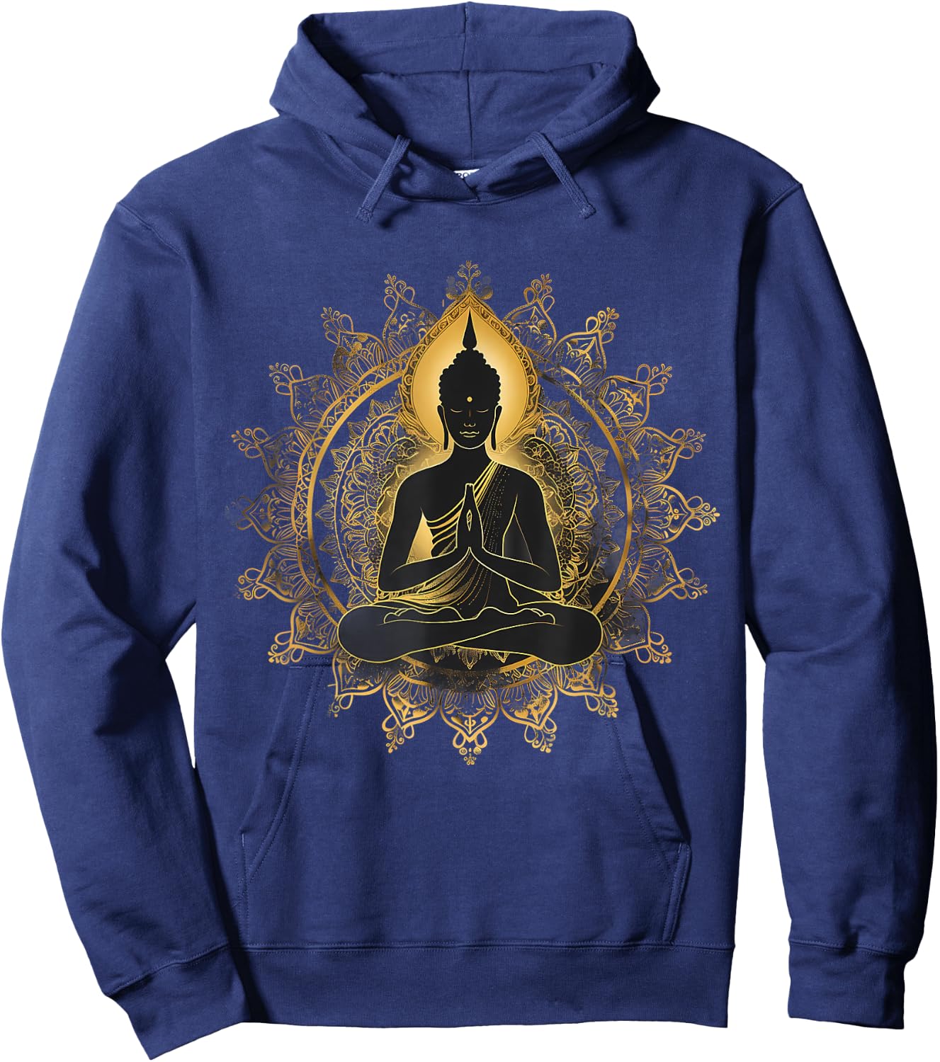 Meditation Zen Buddha Mandala Spiritual Buddhist Hindu Hoodie - Hoodie | Navy
