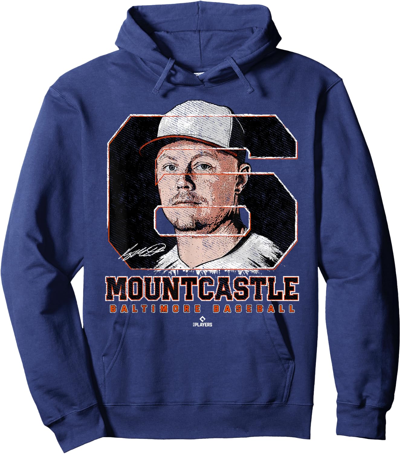 Silhouette Ryan Mountcastle Baltimore MLBPA Hoodie - Hoodie | Navy