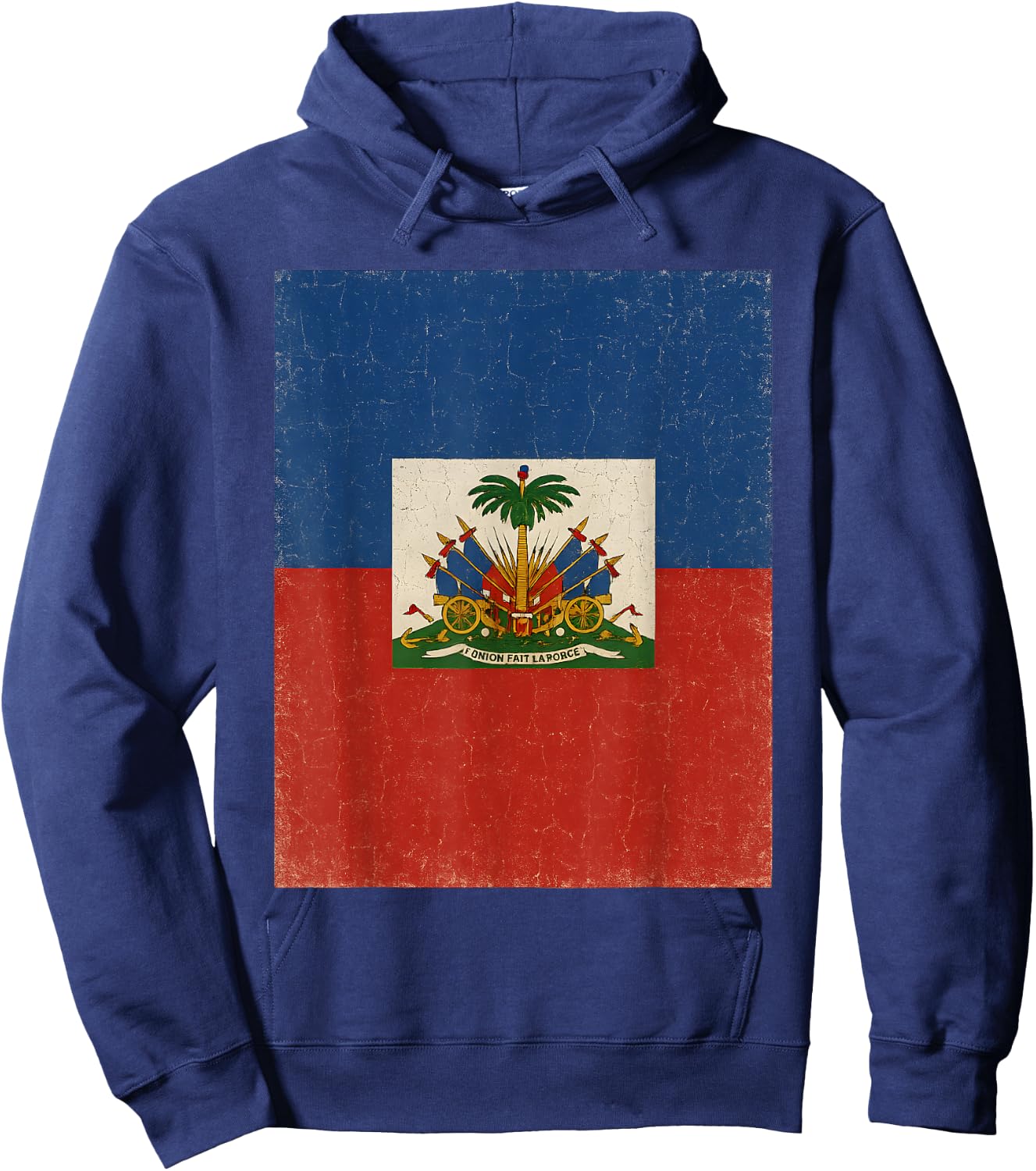 Haiti Haitian Flag Caribbean Hoodie - Hoodie | Navy