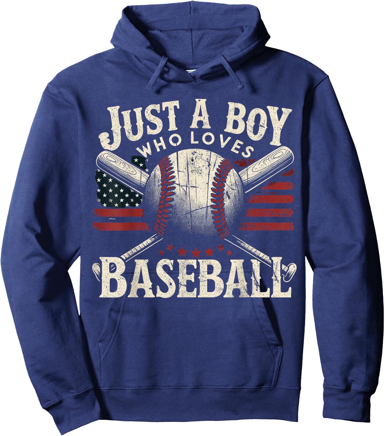 Just A Boy Who Loves Baseball Hoodie - Hoodie | Navy