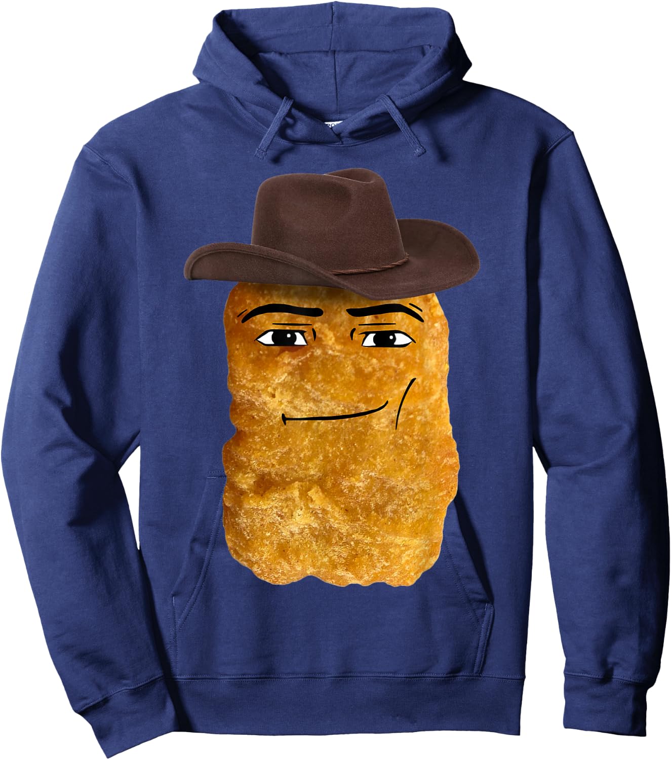 Cowboy Chicken Nugget Meme Hoodie - Hoodie | Navy