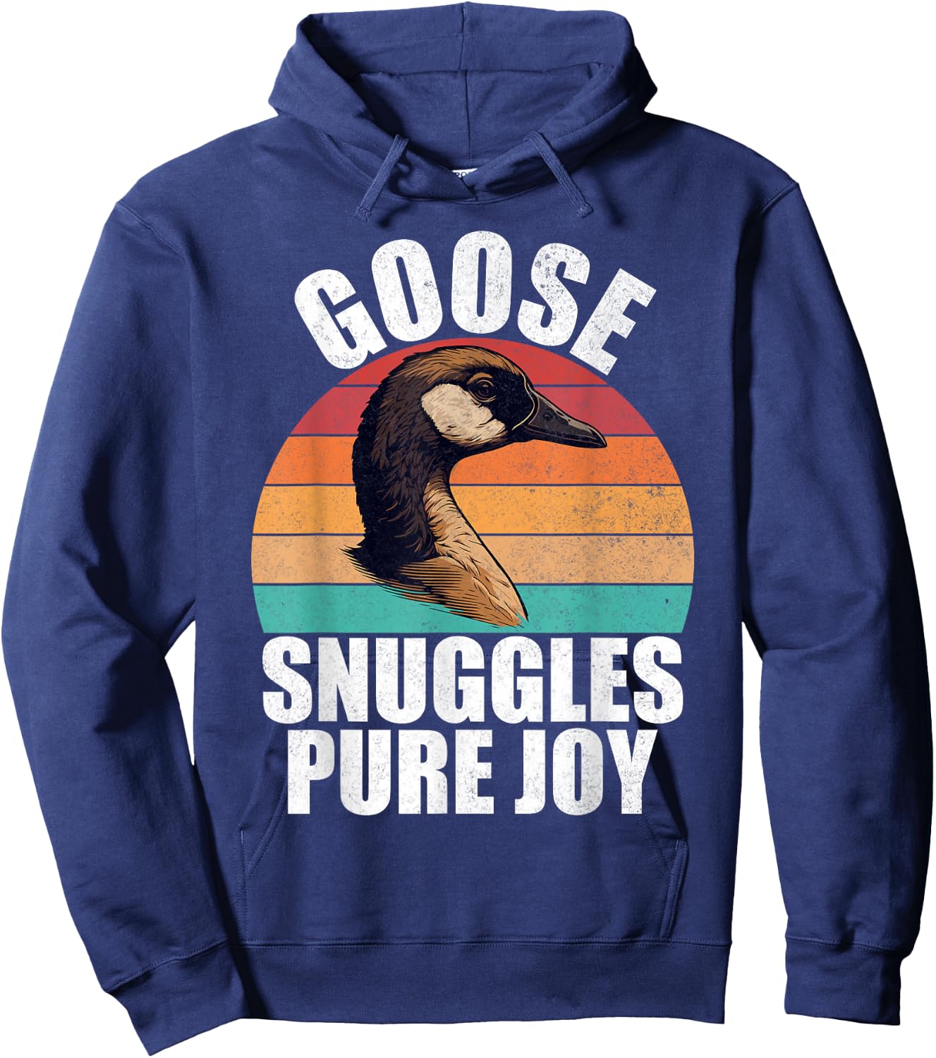 Goose Snuggles pure Joy Goose Hoodie - Hoodie | Navy