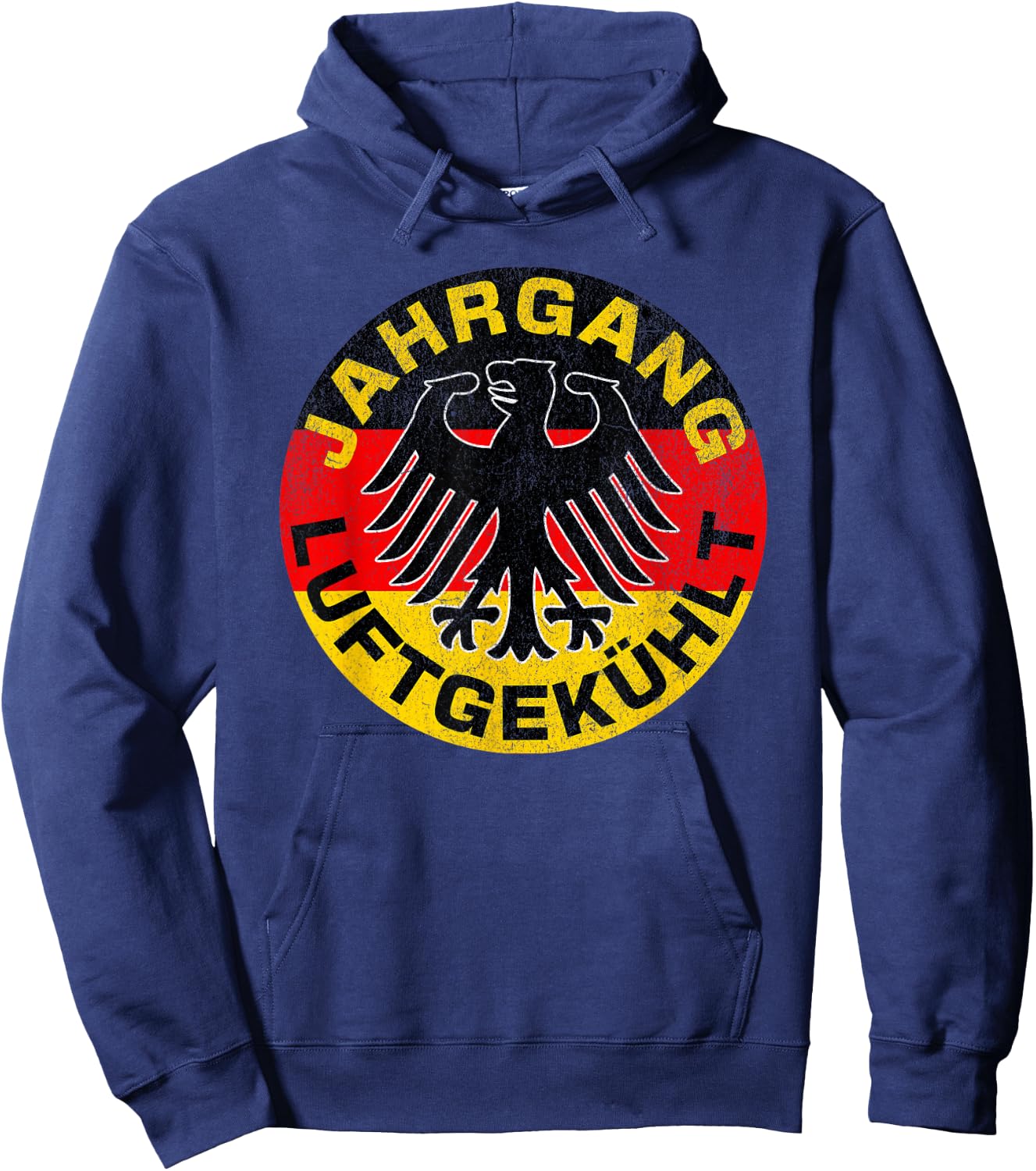 Classic Car Race Vintage Air-Cooled German Flag Luftgekuhlt Hoodie - Hoodie | Navy