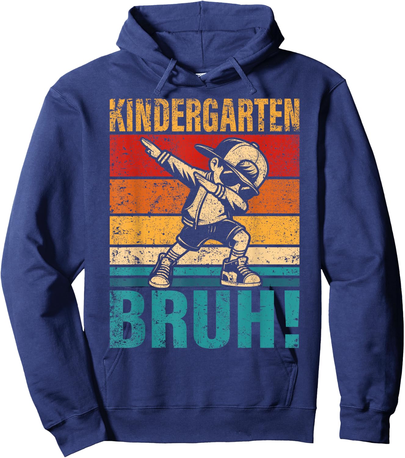 Kindergarten Bruh Dabbing Boy Kindergarten Squad Boy Student Hoodie - Hoodie | Navy