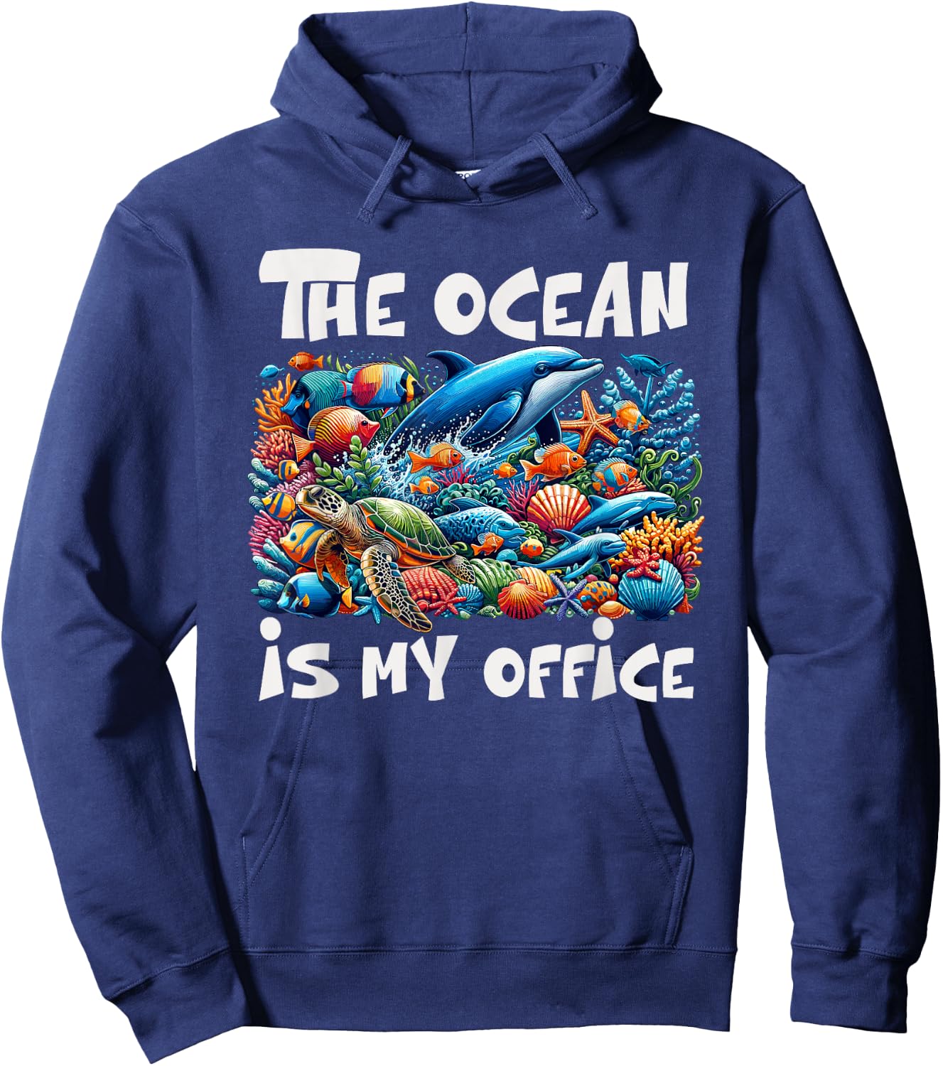 Funny Marine Biologist Costume Biology Marine Wildlife Hoodie - Hoodie | Navy