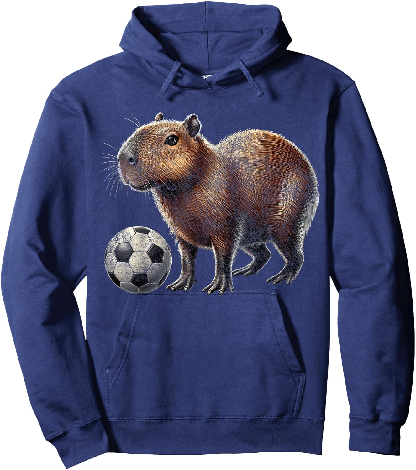 Retro Capybara soccer Hoodie - Hoodie | Navy