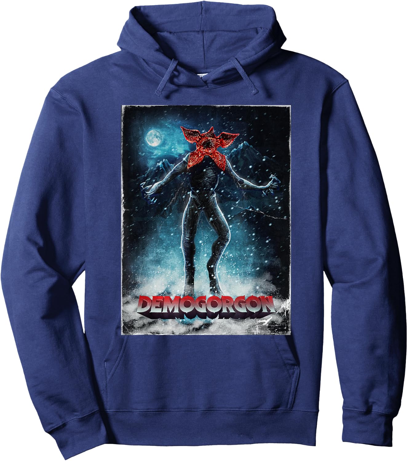 Stranger Things 4 Demogorgon Mountain Walk Hoodie - Hoodie | Navy