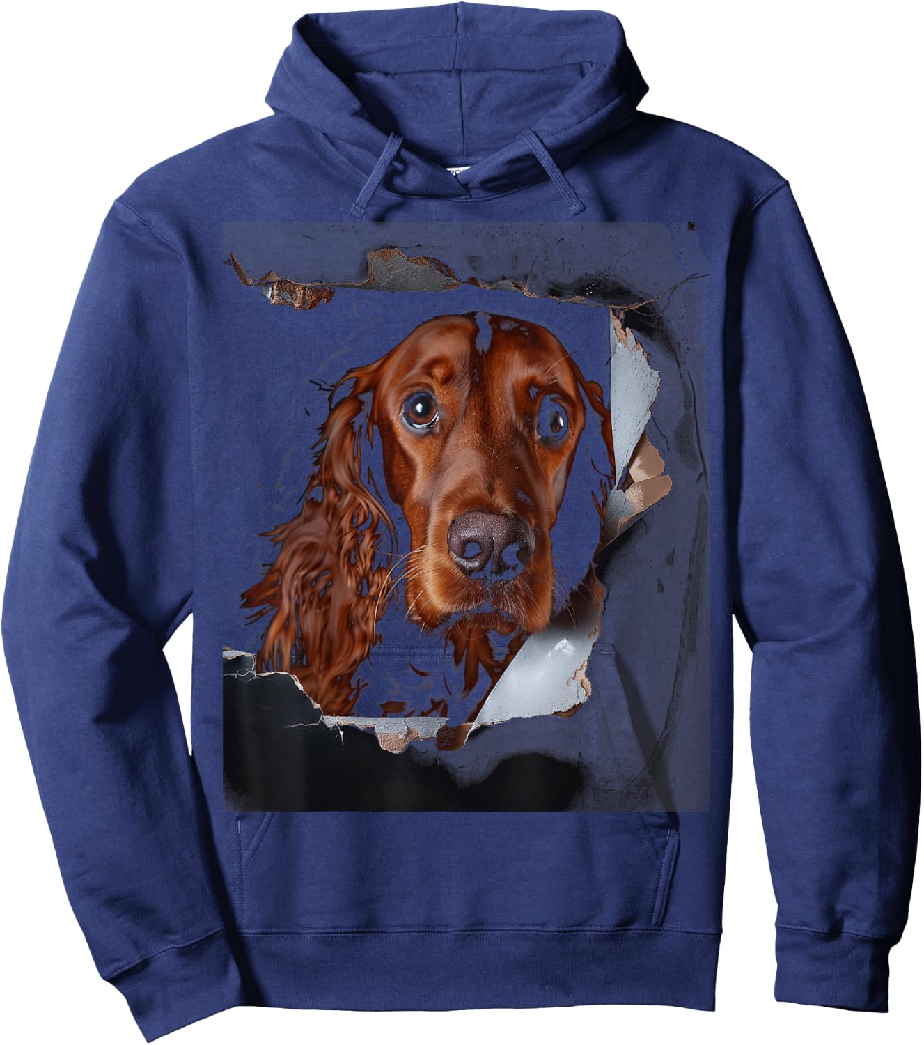 Irish Setter Dog funny vintage Dog Lover owner Irish Setter Hoodie - Hoodie | Navy