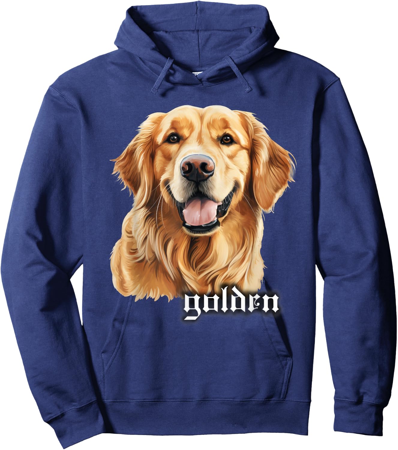 Golden Retriever Portrait Hoodie - Hoodie | Navy