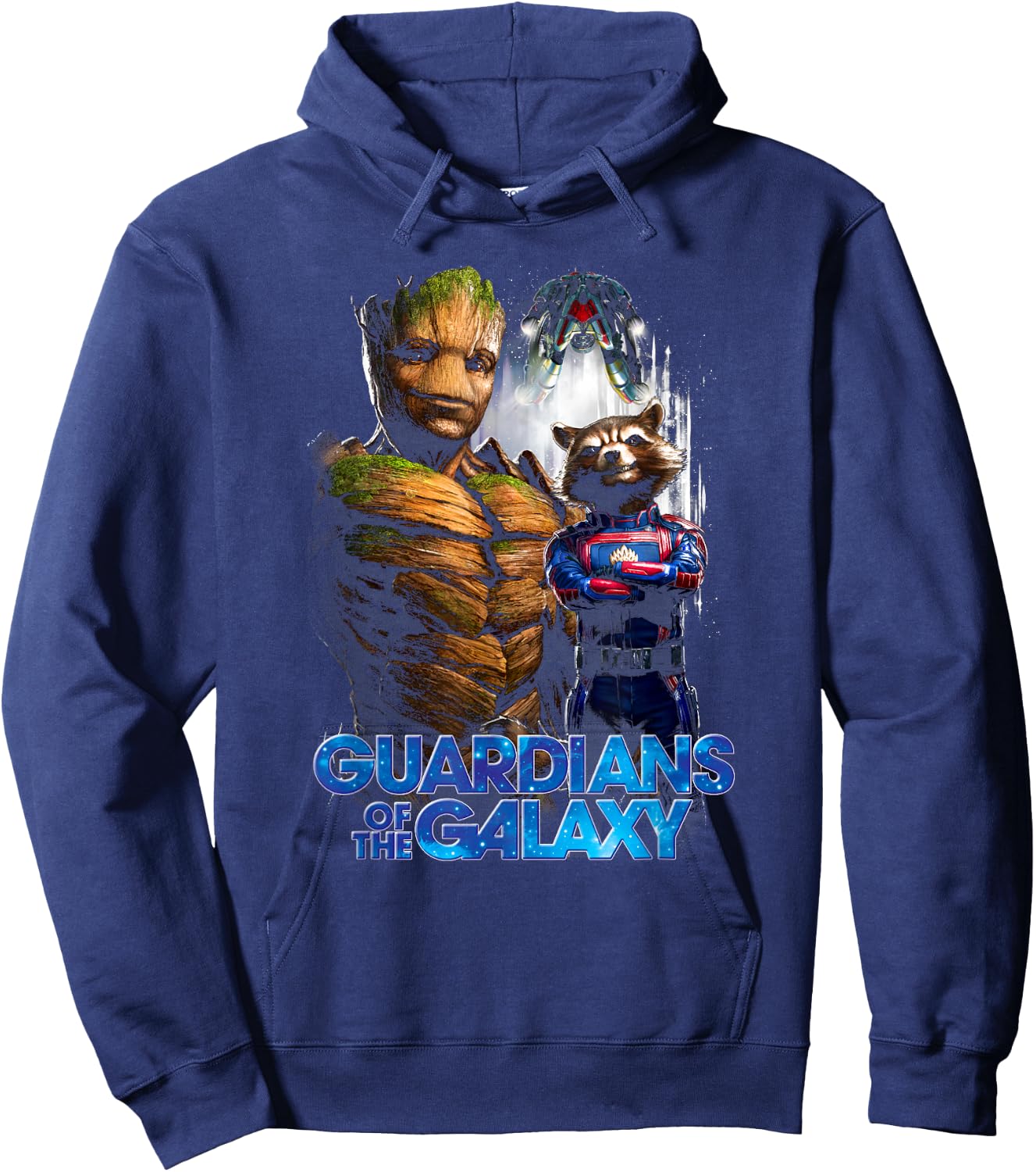 Marvel Guardians of The Galaxy Vol. 3 Rocket & Groot Oh Yeah Hoodie - Hoodie | Navy