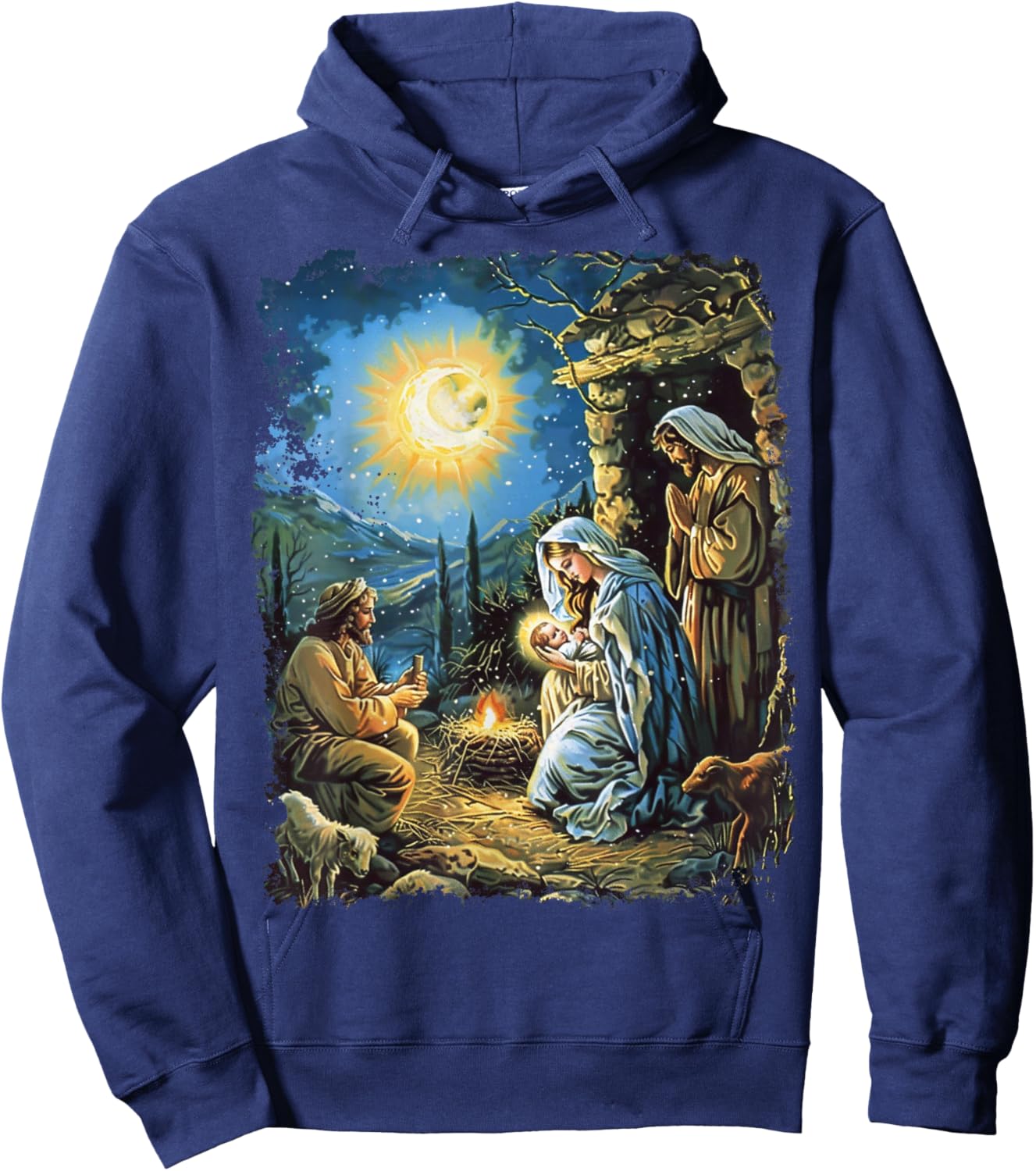 Birth of Jesus Christ Hoodie - Hoodie | Navy
