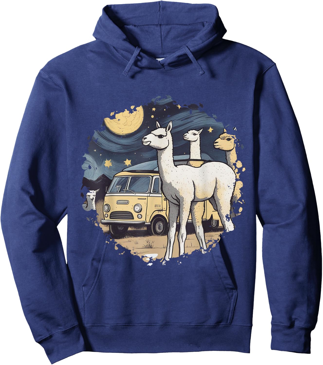 Cotopaxi Starry Night Artwork Llama National Park Hoodie - Hoodie | Navy