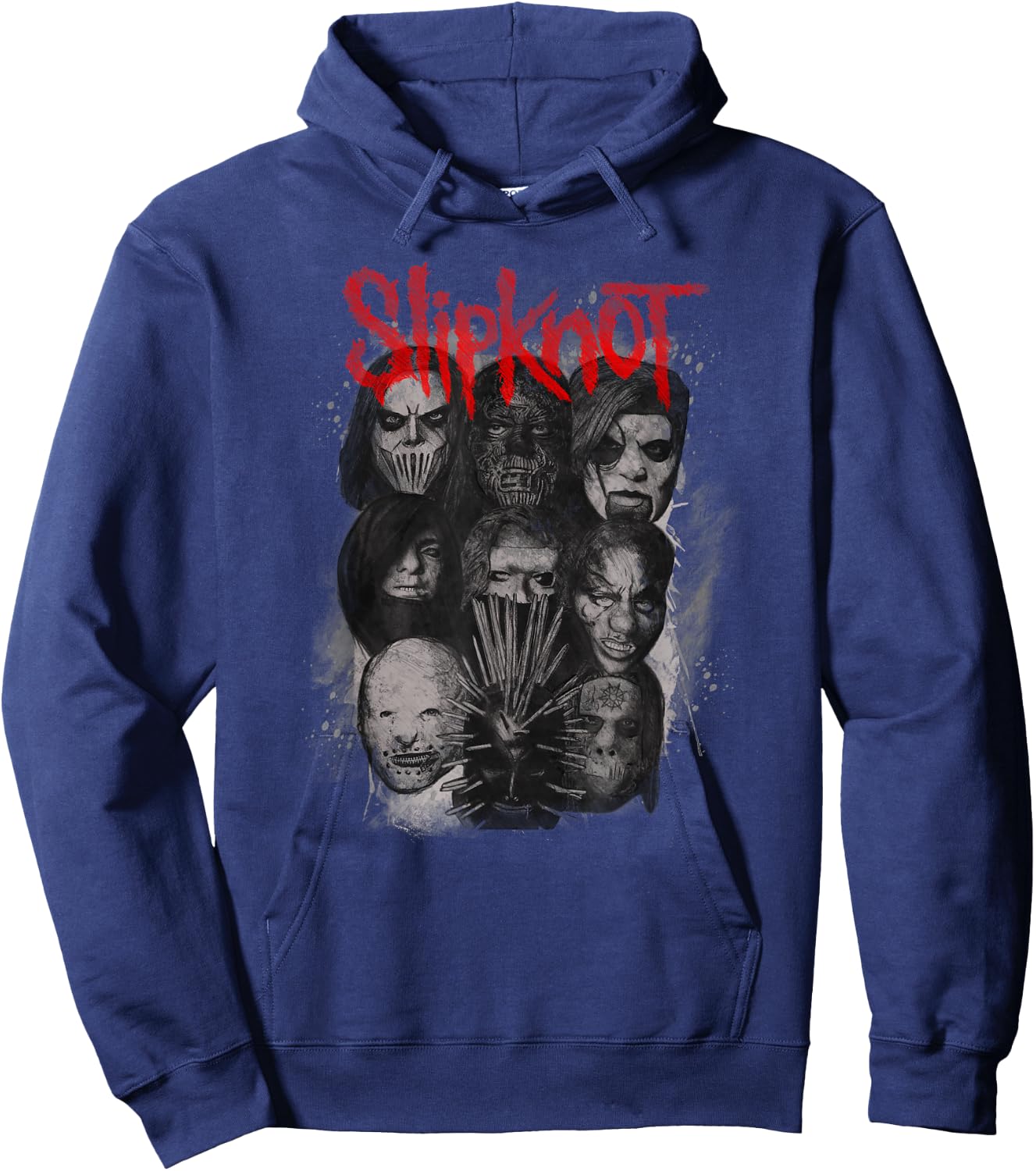 Slipknot Official We Are Not Your Kind Faded Black Adult Hoodie - Hoodie | Navy
