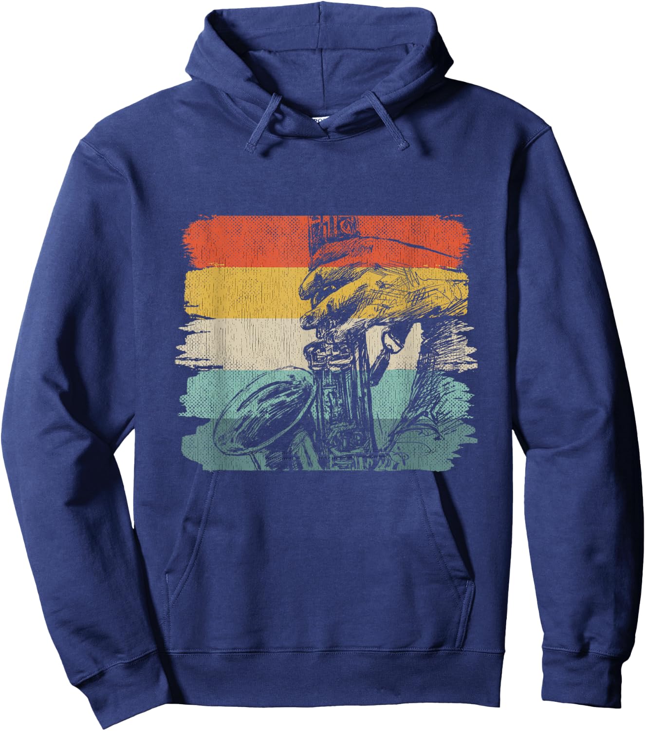 Saxophonist Jazz Musician Outfit Sax Music Player Saxophone Hoodie - Hoodie | Navy