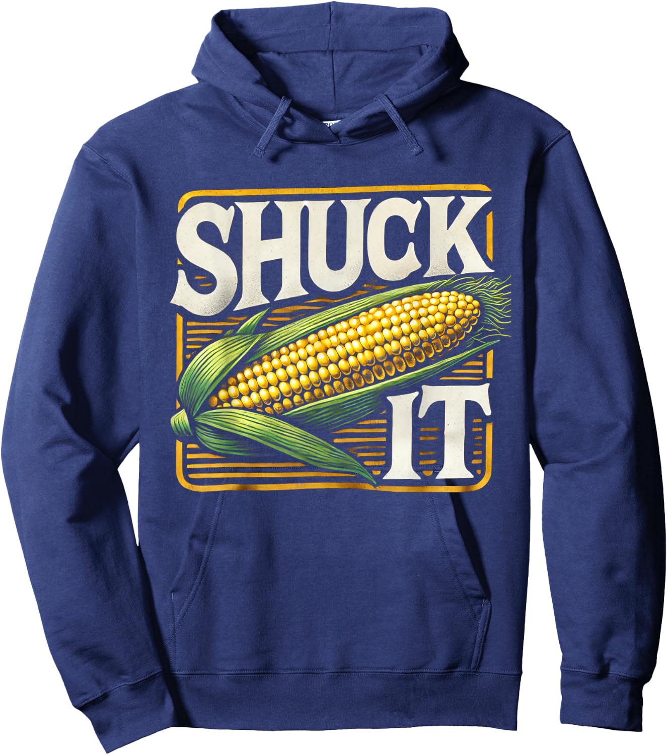 Shuck It Funny Farmer Corn Lover Market Festival Hoodie - Hoodie | Navy
