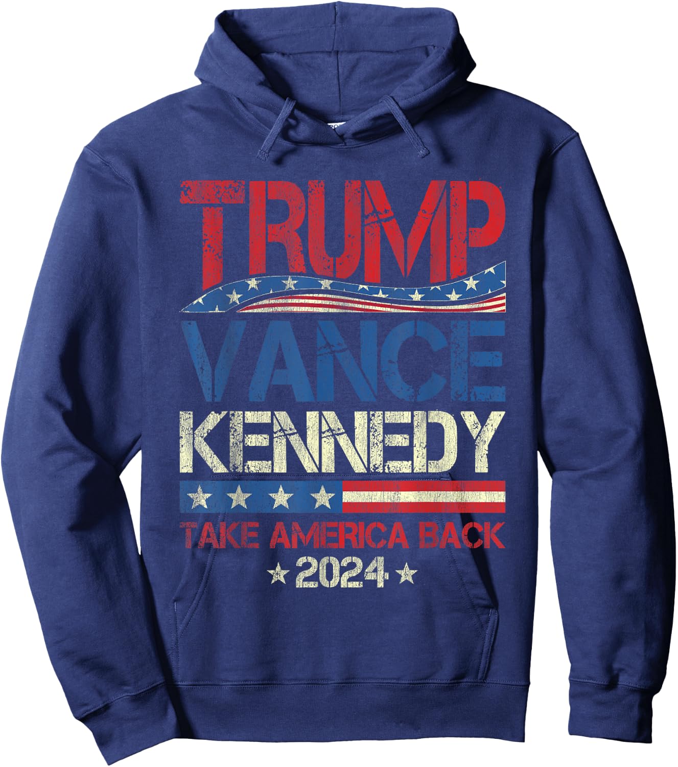 Trump Vance Kennedy Take America Back 2024 Election Hoodie - Hoodie | Navy