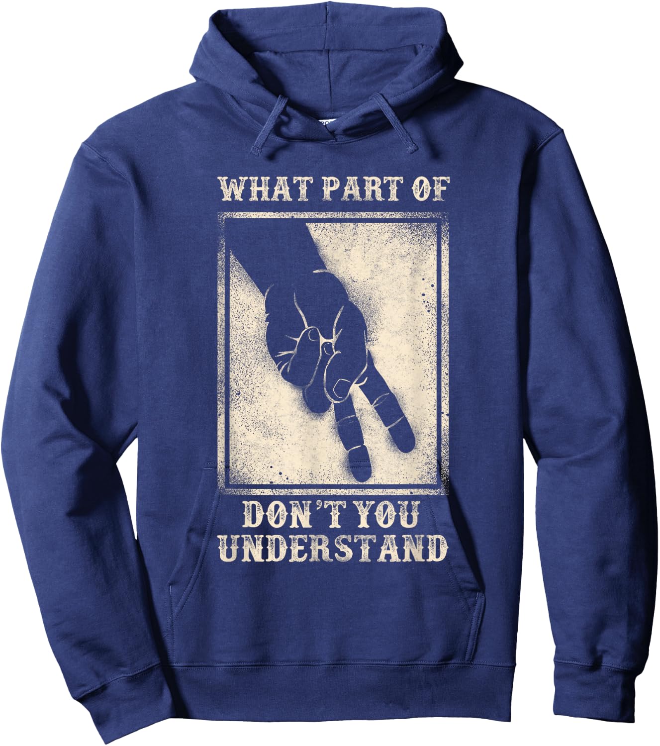 Classic Motorcycle Biker Don'T Understand Two Finger Wave Hoodie - Hoodie | Navy