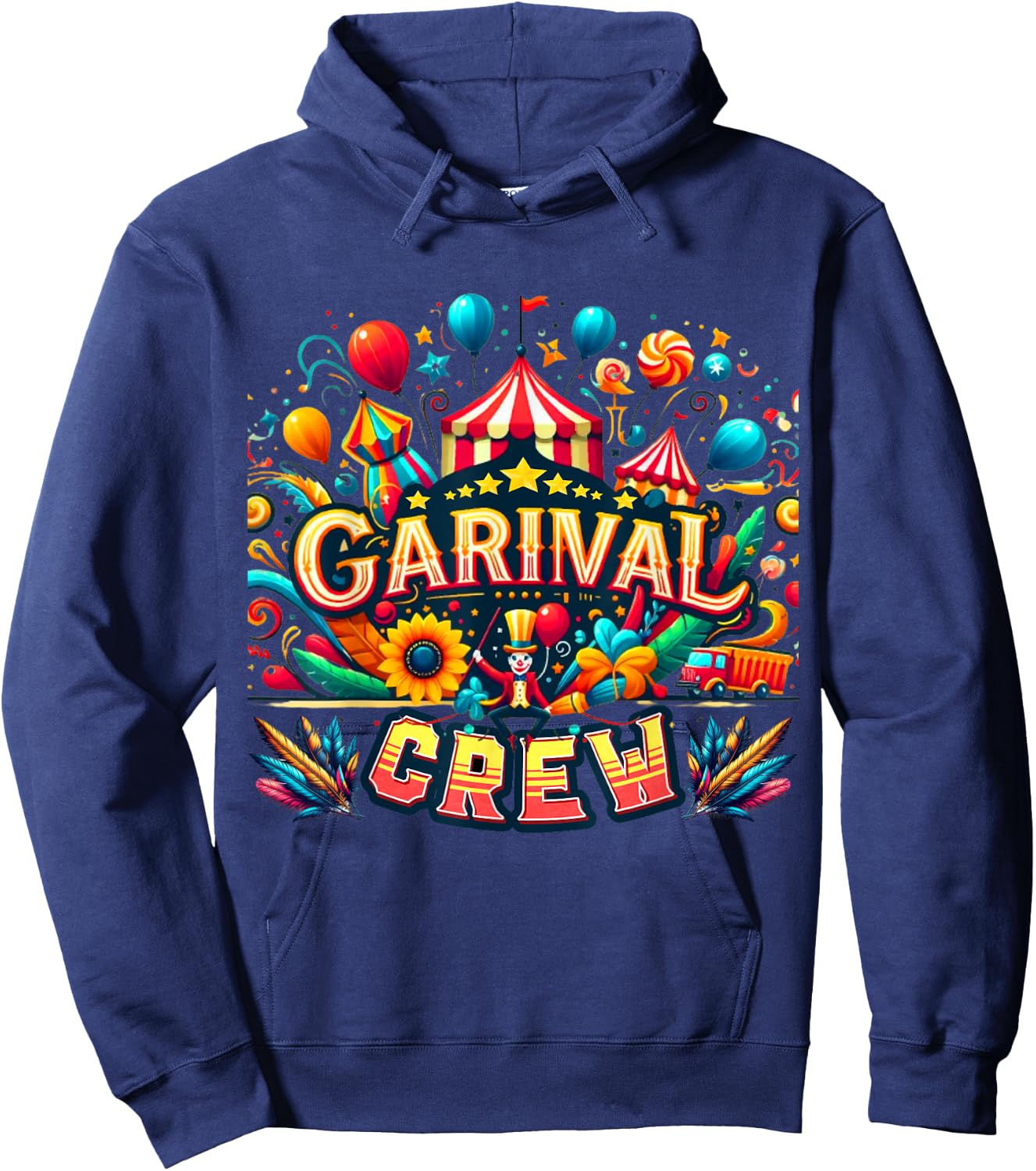 Carnival Crew Member – Funny Circus Costume Style Hoodie - Hoodie | Navy