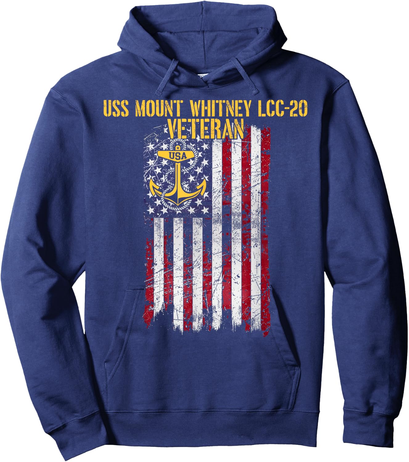 USS Mount Whitney LCC-20 Amphibious Command Ship Veteran Hoodie - Hoodie | Navy