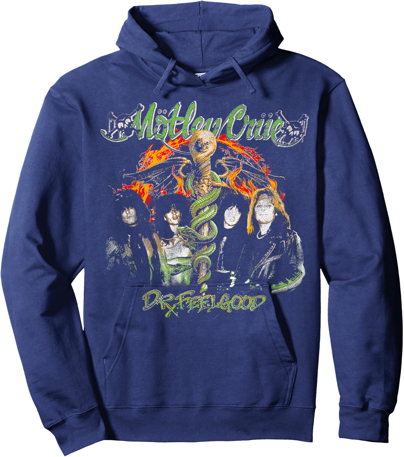 Mötley Crüe – Burning Dr. Hoodie - Hoodie | Navy