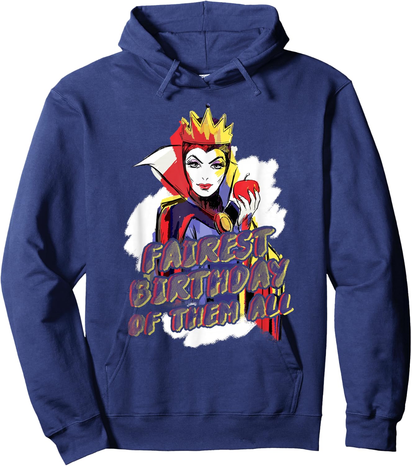 Disney Villains Evil Queen Fairest Birthday of Them All Hoodie - Hoodie | Navy