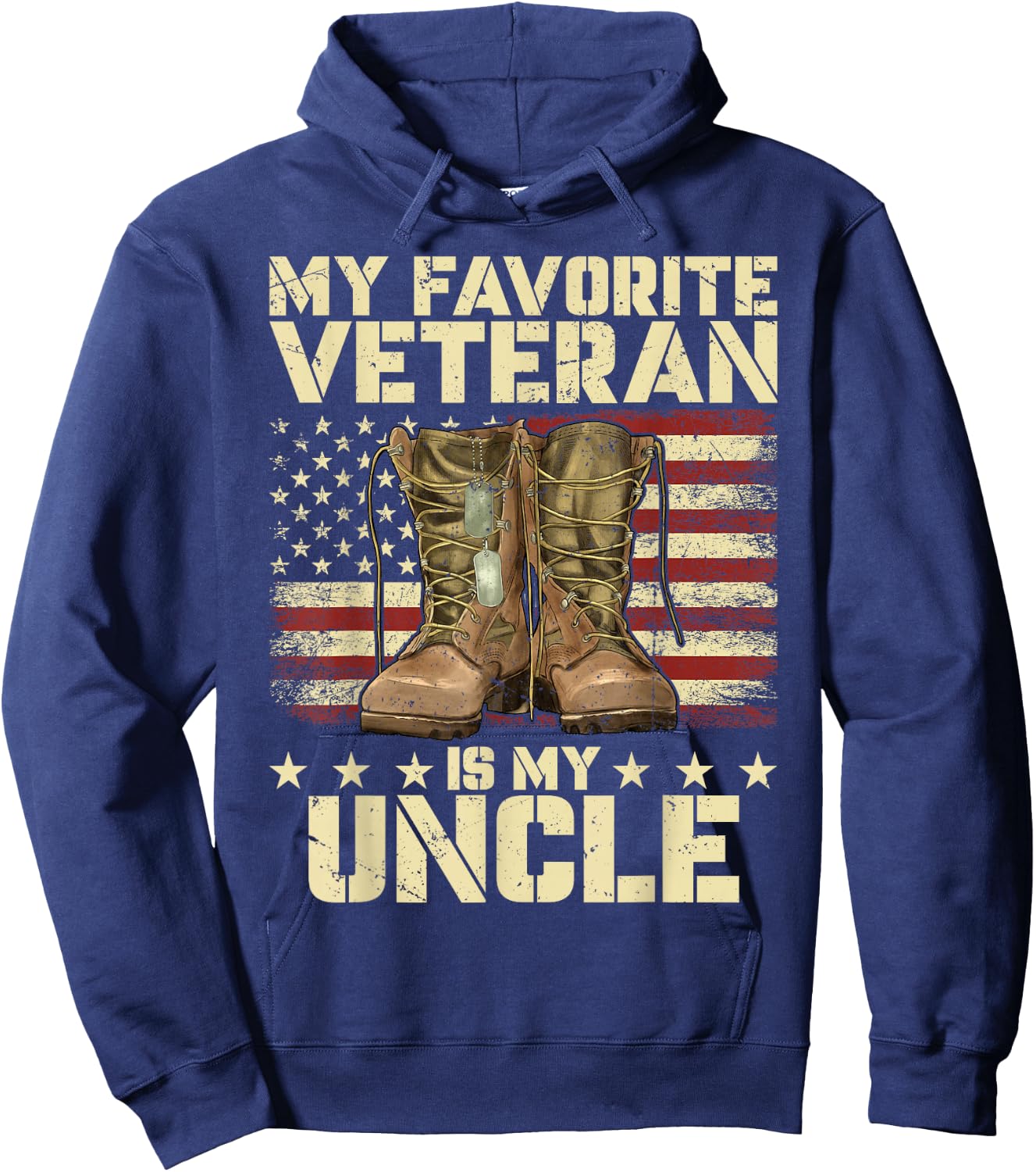 Army Veterans Day My Favorite Veteran Is My Uncle For Kids Hoodie - Hoodie | Navy
