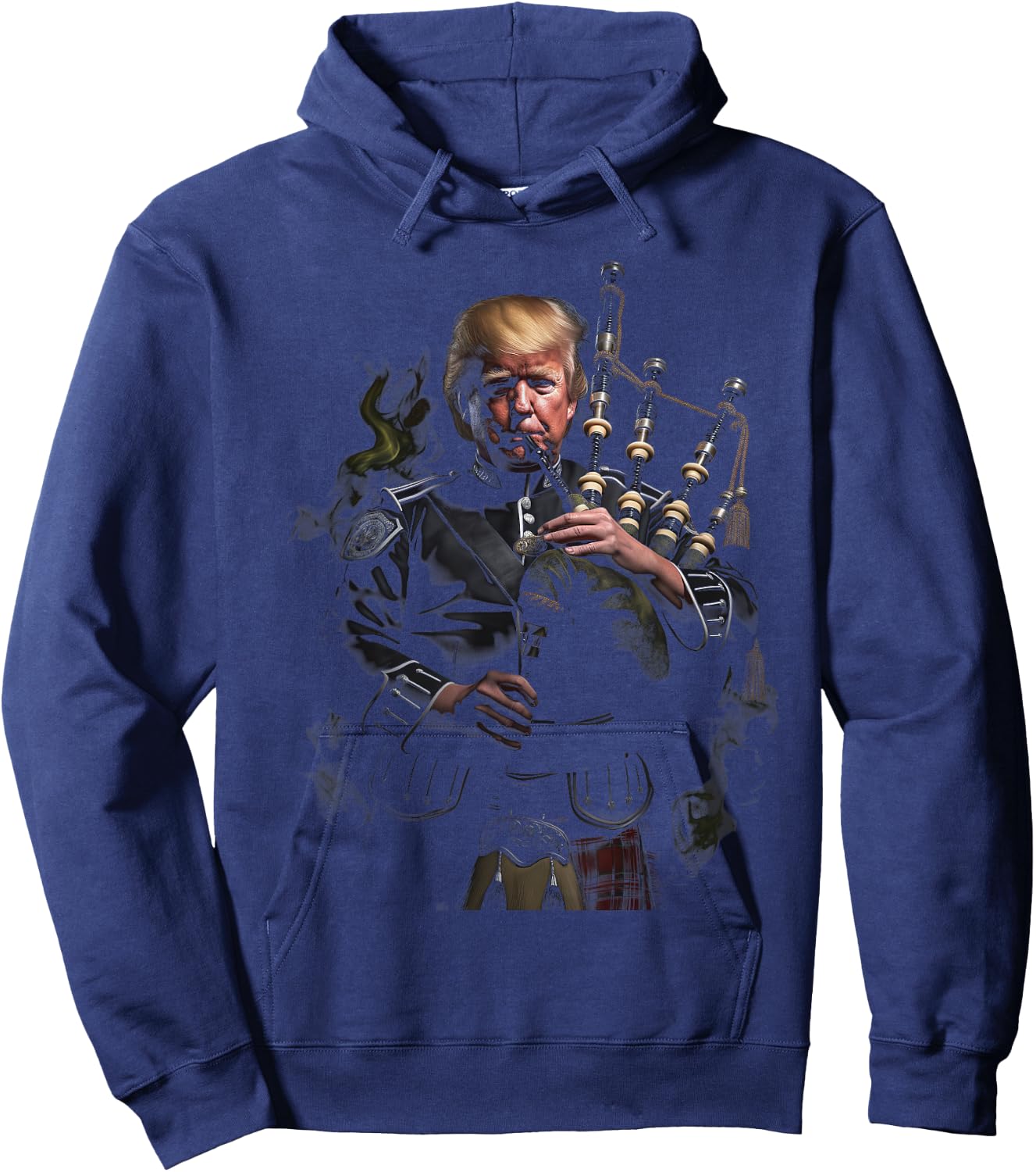 Scottisch Bagpipe Trump Bagpiper Scottland Bagpiping Trump Hoodie - Hoodie | Navy