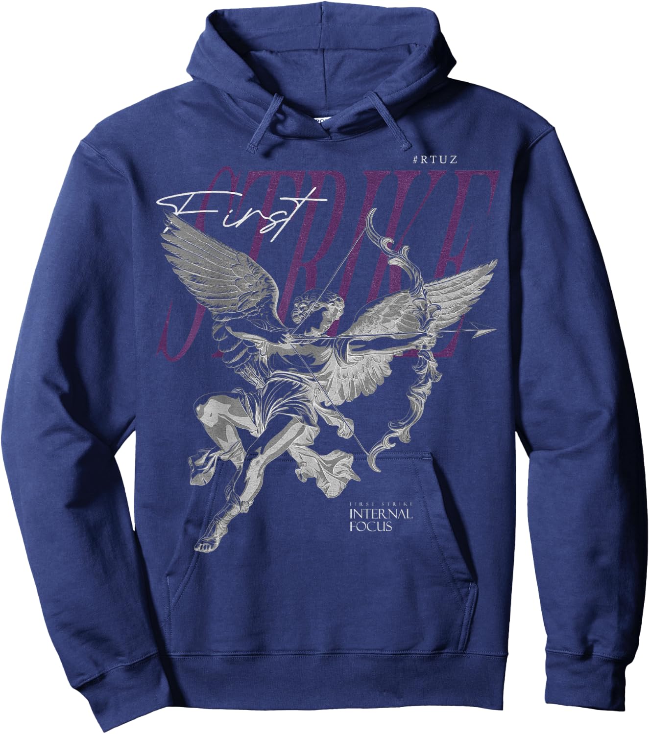 Aesthetic Clothes Vintage Streetwear Fashion Women Men Angel Hoodie - Hoodie | Navy