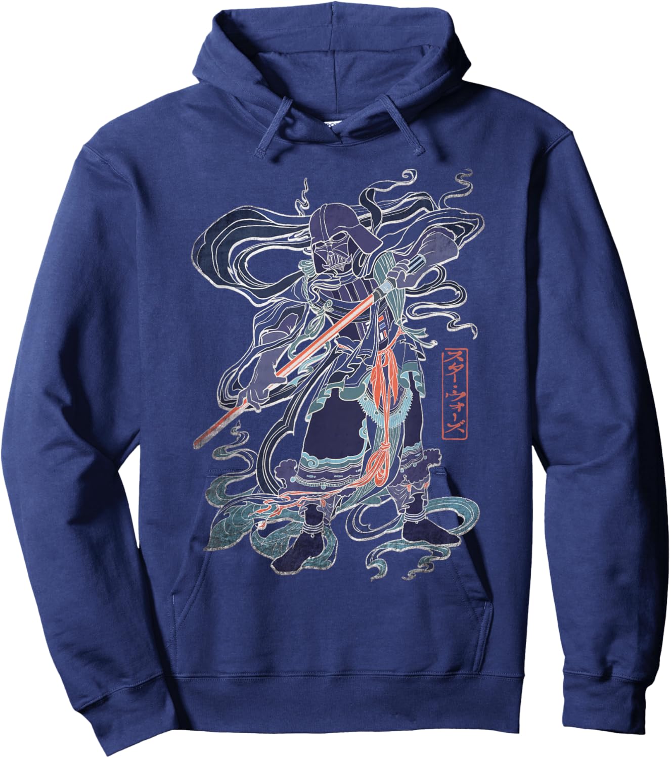 Star Wars Darth Vader Japanese Samurai Art Style Celebration Hoodie - Hoodie | Navy