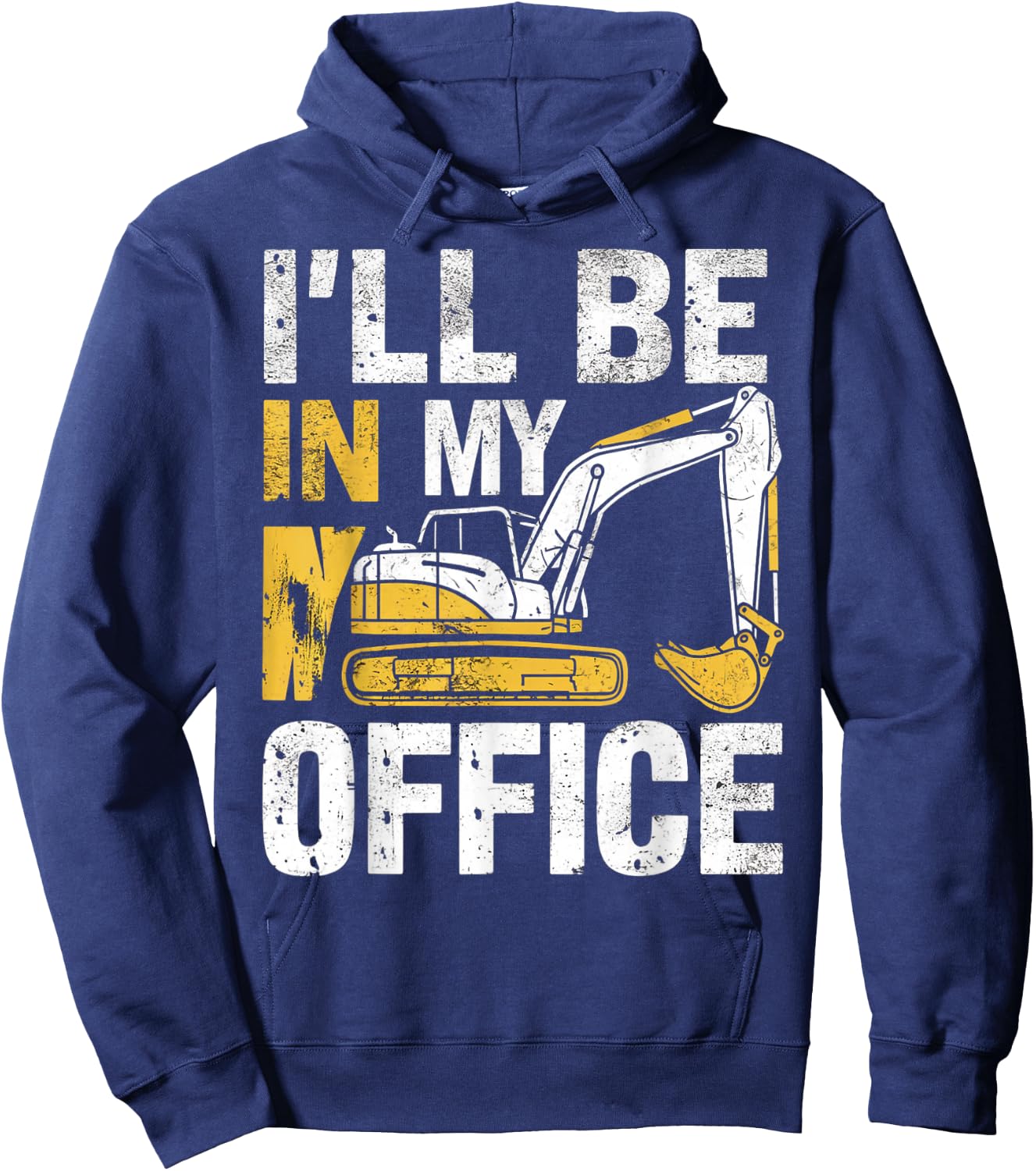 Funny Excavator Apparel For Construction Vehicle Lovers Hoodie - Hoodie | Navy