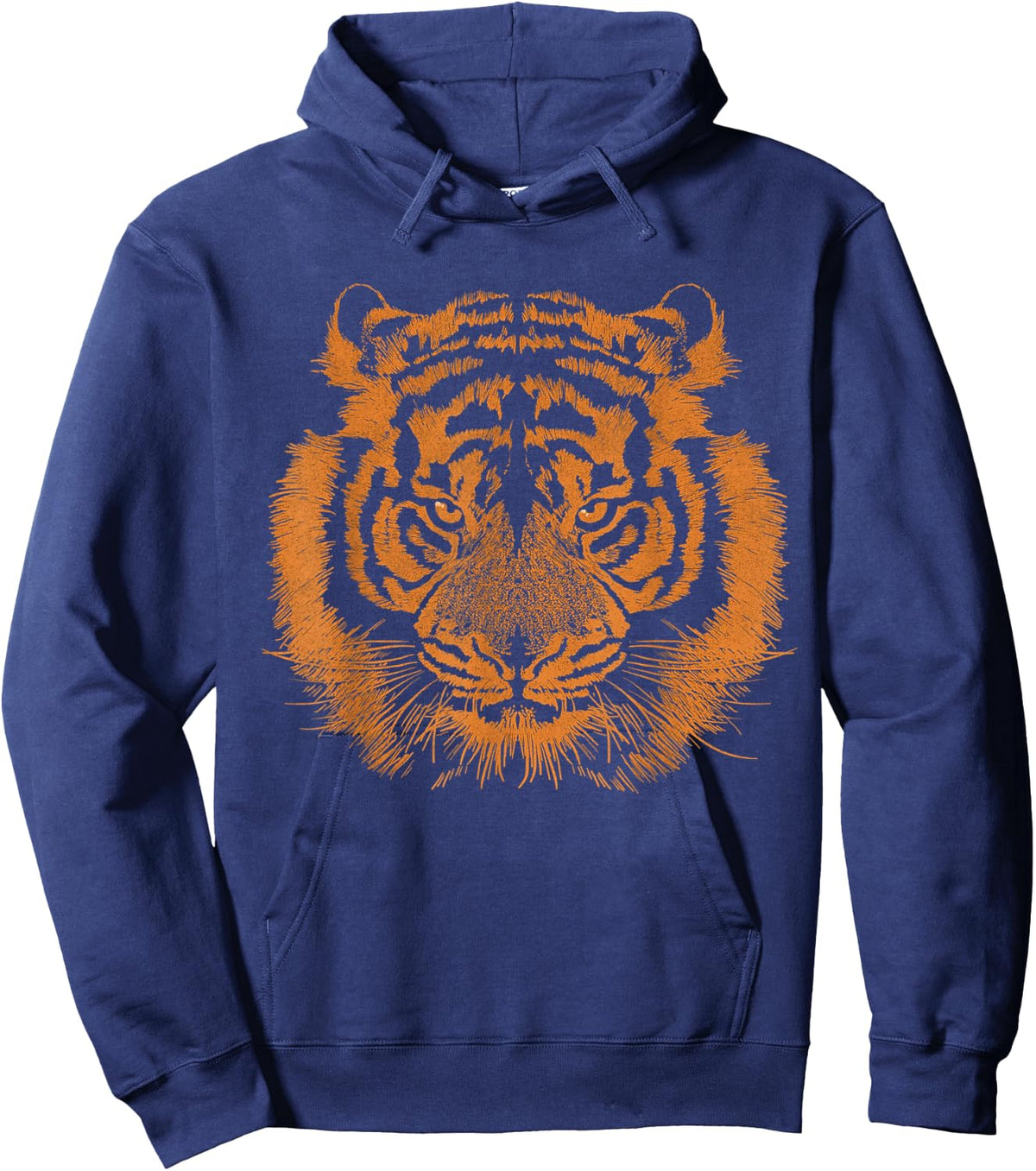 Vintage Tiger head Striped Women Animal cub lover Hoodie - Hoodie | Navy