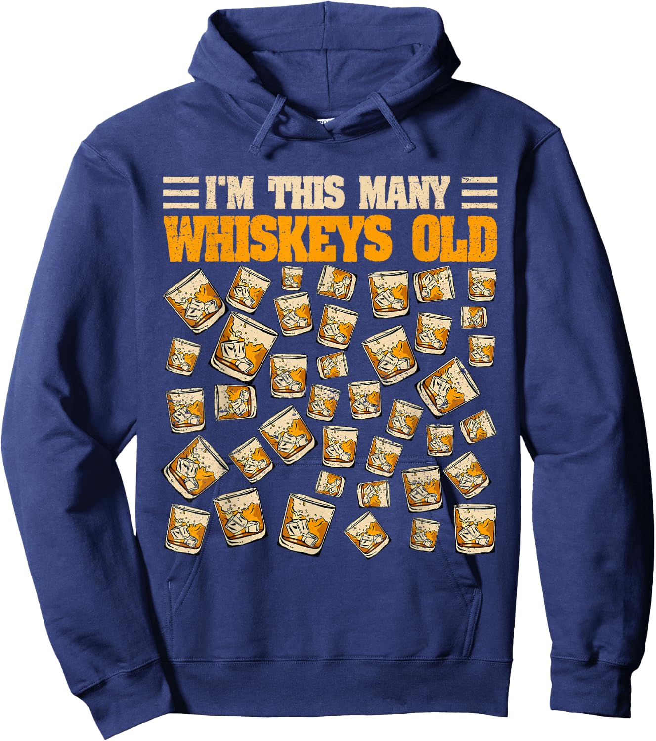 40 Years Old Whiskey Drinker Bourbon 40th Birthday Whiskey Hoodie - Hoodie | Navy