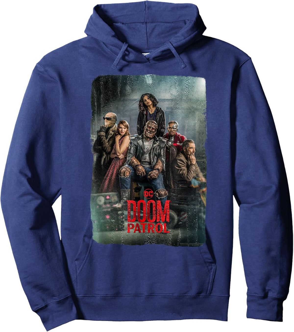 Doom Patrol Band Of Super-Powered Freaks Poster Hoodie - Hoodie | Navy
