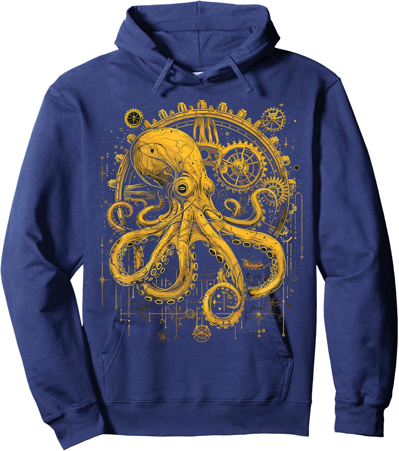 Steam Punk Octopus Steampunk Art Hoodie - Hoodie | Navy
