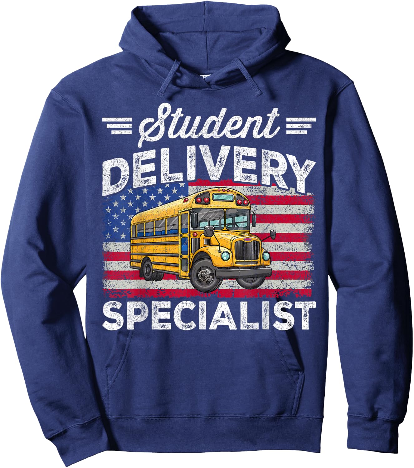 Students Delivery Specialist Funny Back To School Bus Driver Hoodie - Hoodie | Navy
