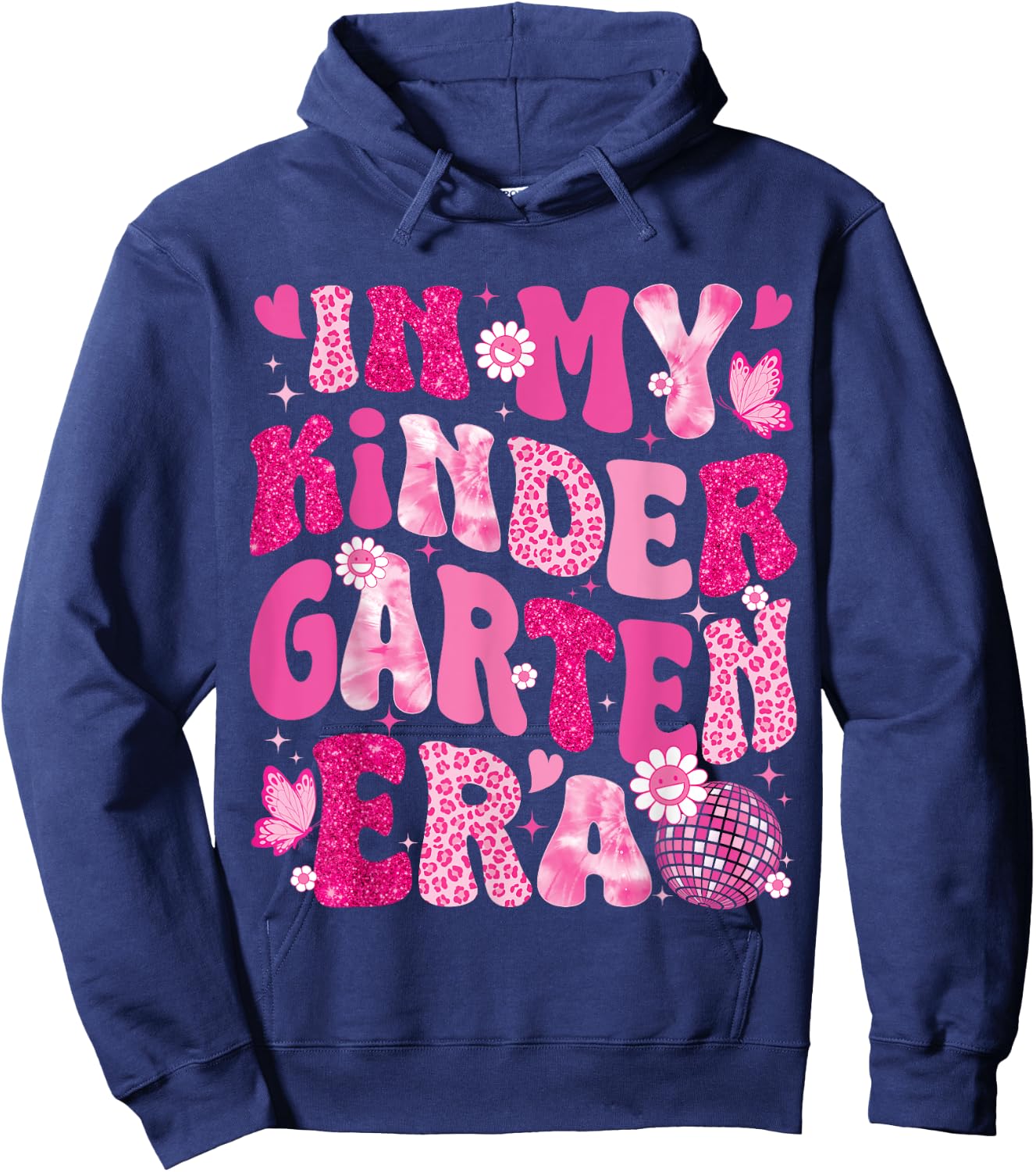 In My Kindergarten Era Teachers Women Back To School Girls Hoodie - Hoodie | Navy