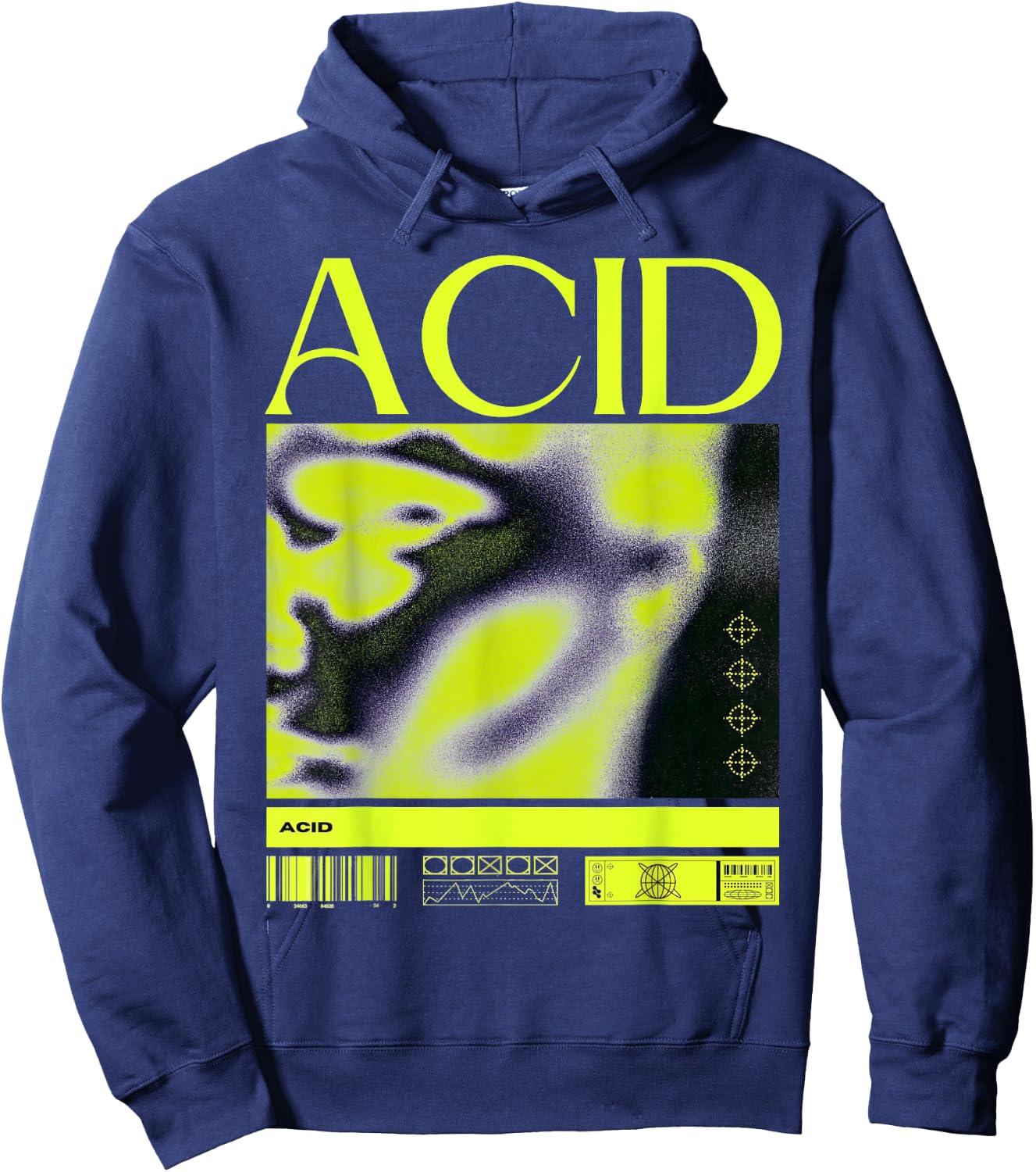 Acid House Music Techno DJ Rave EDM Party Festival Hoodie - Hoodie | Navy