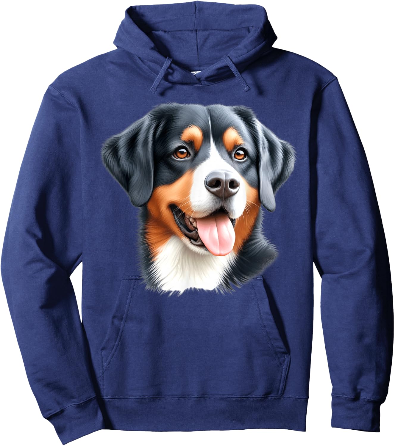 Entlebucher Mountain Dog Portrait Hoodie - Hoodie | Navy